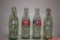 Lot of Vintage Coca-Cola Glass Bottles Graceland Memphis Tn Classic Green Glass