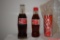 Lot of Vintage Arabic Glass Coca-Cola Bottles