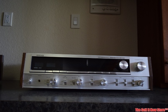 Vintage Craig 5503 Stereo receiver, works well
