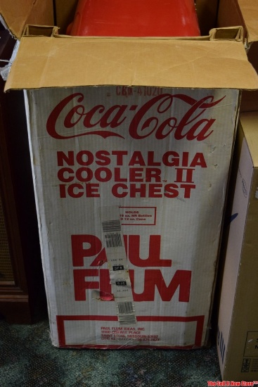 Coke Coca Cola Nostalgia Cooler Ice Chest in Box