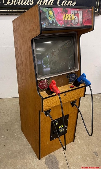 Vintage Atari Area 51 Stand Up Video Arcade Game, not original cabinet, works