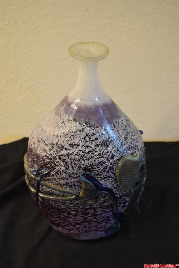Decorative Art Glass Vase in the style of Jean Claude Navarro 2005