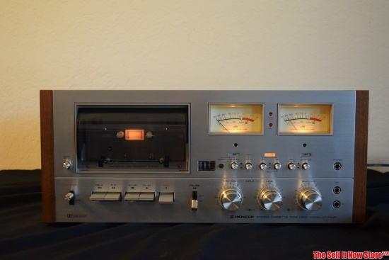 Pioneer Cassette Tape Deck Model CT-F9191 Stereo Silverfaced