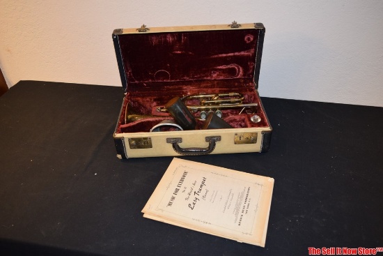Vintage Coronet EK Blessing Hart Standard with Case and Book