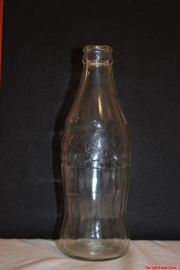 Vintage 1970s Coca-Cola Embossed Glass 10 oz