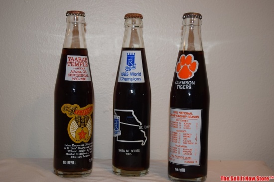 Vintage 1985 St Louis Royals World Champions Coca-Cola Commemorative Bottle Show Me Series 1985