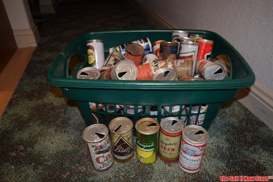 Lot of Vintage Beer Cans