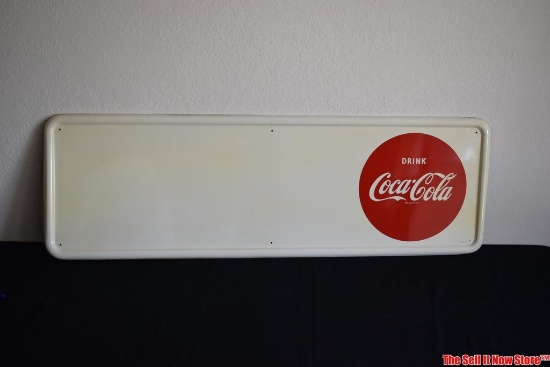 New Old Stock NOS 1948 Restaurant Coca-Cola Coke Tin Sign Privilege Panel Menu Board
