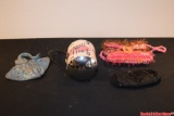 Assorted Purses Handbags Totes Cocktail Time Box Lot Porcelain StingRay Decoration