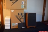 Pair of Klipsch Hersey III Stereo Speakers in Cherry, New In Box