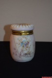 Vintage Wave Crest Glass Cigar Humidor Decanter.