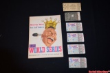 Vintage 1957 World Series Milwauke Braves New York Yankees Program Guide, Tickets and more