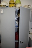 Cabinet with contents, 36 x 18 x 72 inches