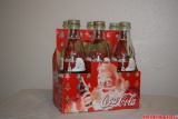Special Edition Santa Clause Vintage Coca-Cola Green Glass Bottles & Cardboard Carrier