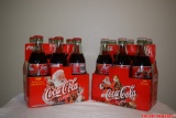 Special Edition 1998 Vintage Coca-Cola Bottles 1999 Vintage 6-Pack Santa Edition