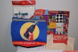 Vintage Coca-Cola Collectibles Children Wrapping Paper Insulated Lunch Bag Santa Tablecloth Calendar