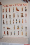 Vintage Folk Art Coke Art Around The World 1997 Multi-Language Coca-Cola Poster