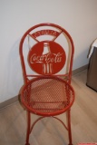 Vintage Coca-Cola Red Metal Folding Chair 1998 With Original Tag