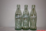 Vintage Coca-Cola Green Glass Bottle 1996 Atlanta Olympics Singapore Refreshing The Olympic Spirit