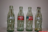 Lot of Vintage Coca-Cola Glass Bottles Graceland Memphis Tn Classic Green Glass