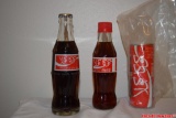Lot of Vintage Arabic Glass Coca-Cola Bottles