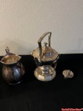 Various Silver Tea Serving Pieces Silverware