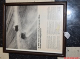 Mobil Advertisement Poster Framed 