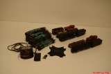 Large Train Lot Containing 2 Brands , Marx Train Set , And American Flyer Transformer Toy Trainsi