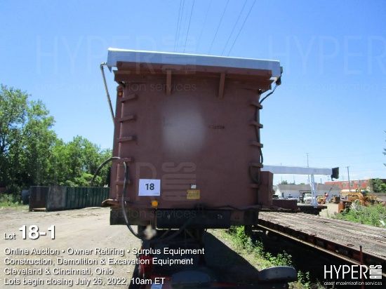 1987 Steco Tandem Axle Dump Trailer