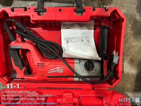 Milwaukee 1" SDS Plus rotary hammer drill