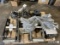Truck parts on pallet including Fleet rite hub assembly , truck steps , crank handles