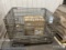Wire basket with 4 cases covid test kits