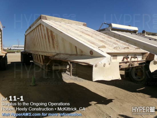 1995 CPS 22 Yard Belly Dump Trailer
