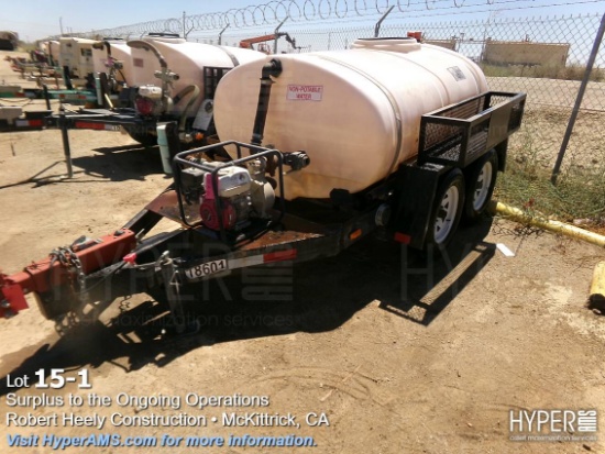 2018 SPCNS Water Tank Trailer
