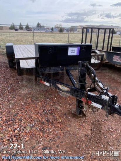2012 H&H Car Trailer w/ tilt bed