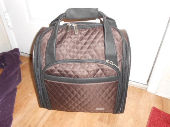 Quilted Carry-On Bag on Wheels