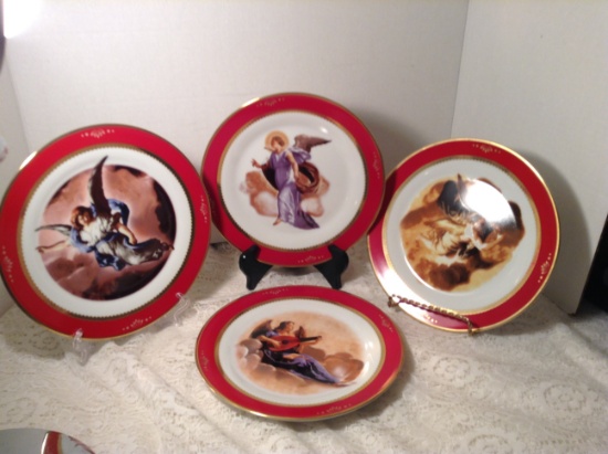 Four Heritage Angel Plates