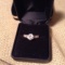Sterling Silver Solitaire Ring Sz 7