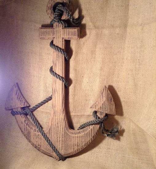Large Anchor with Rope
