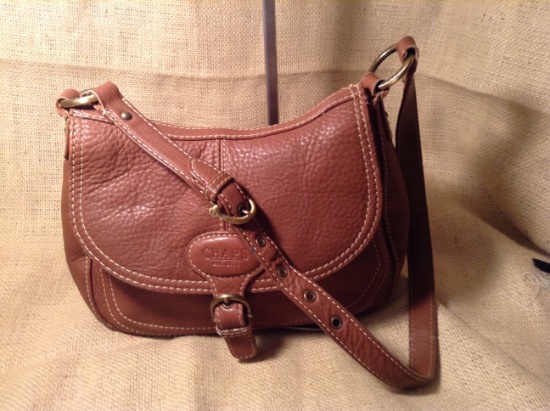 CHAPS Brown Leather Handbag