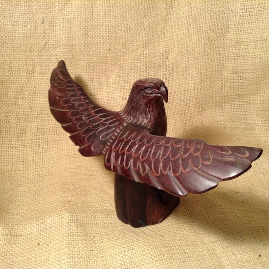 Wood Carved American Eagle