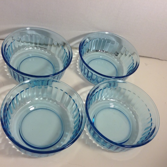 Blue Depression Glass Bowls