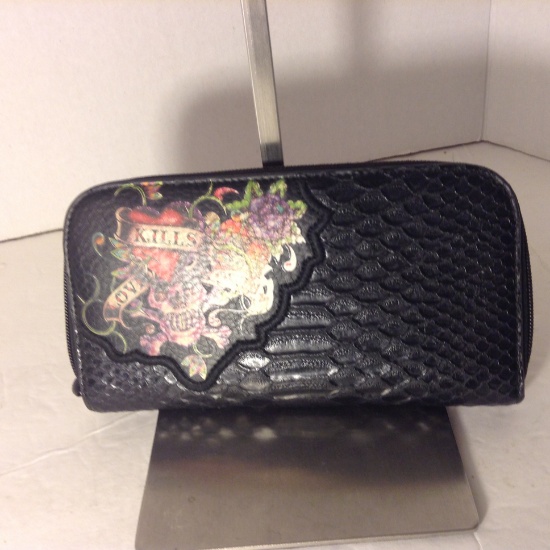 Ed Hardy Leather Wallet
