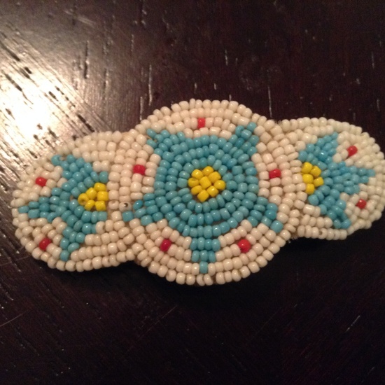 Native American Beaded Barrette