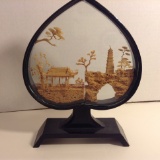 Asian Artwork Under Glass