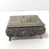 Metal French Trinket Jewel Box