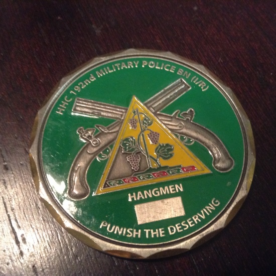 HHC 192nd Military Police Challenger Coin