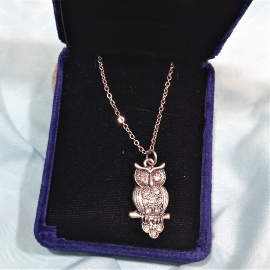 Owl Silver Necklace