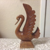 Wooden Carved Swan