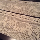 Two Hand Knitted Table Runners